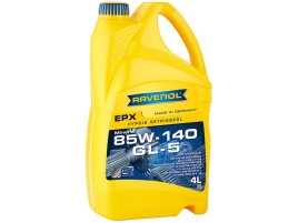 Трансмиссионное масло RAVENOL Getriebeoel EPX SAE 85W-140 GL-5 (4л)