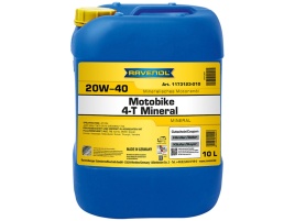 Моторное масло RAVENOL Motobike 4-T Mineral SAE 20W-40 (10л)