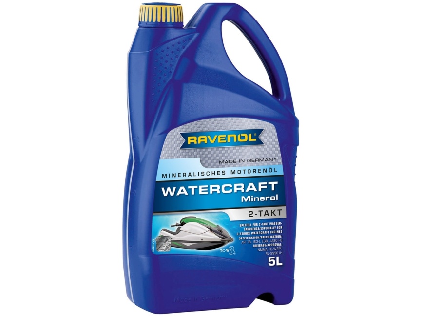 Моторное масло для 2-Такт RAVENOL WATERCRAFT Mineral 2-Takt (5л) фото 1
