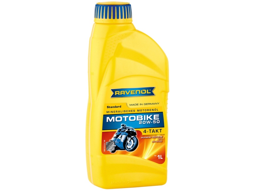 Моторное масло RAVENOL Motobike 4-T Standard SAE 20W-50 (1л) фото 1