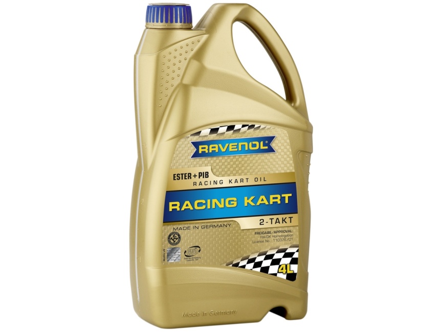 Моторное масло для 2-Такт картов RAVENOL Racing Kart 2T (4л) фото 1