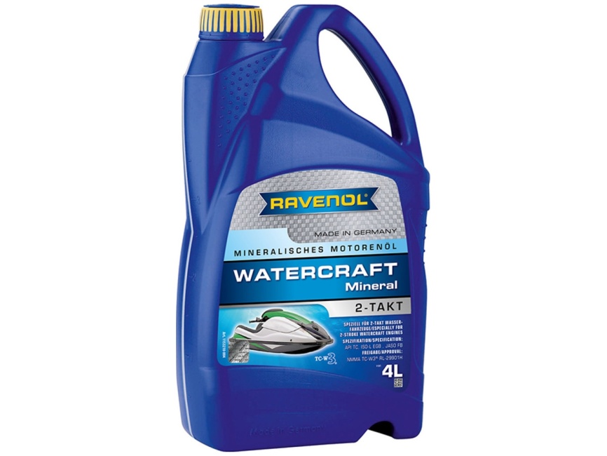 Моторное масло для 2-Такт RAVENOL WATERCRAFT Mineral 2-Takt (4л) фото 1