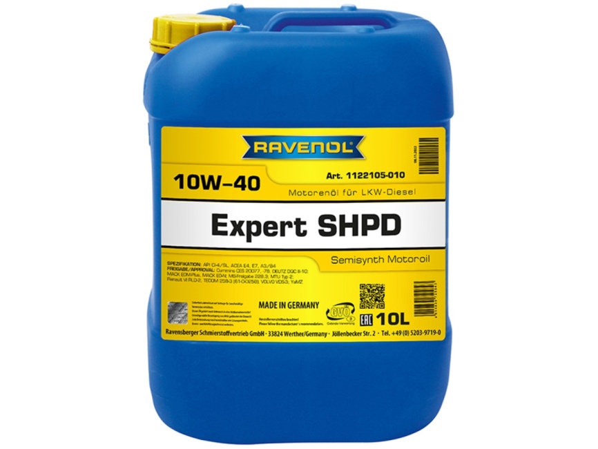 Моторное масло RAVENOL Expert SHPD SAE 10W-40 (10л) фото 1