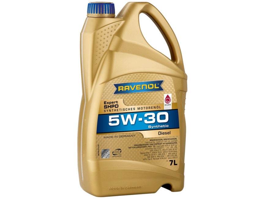 Моторное масло RAVENOL Expert SHPD SAE 5W-30 (7л) фото 1