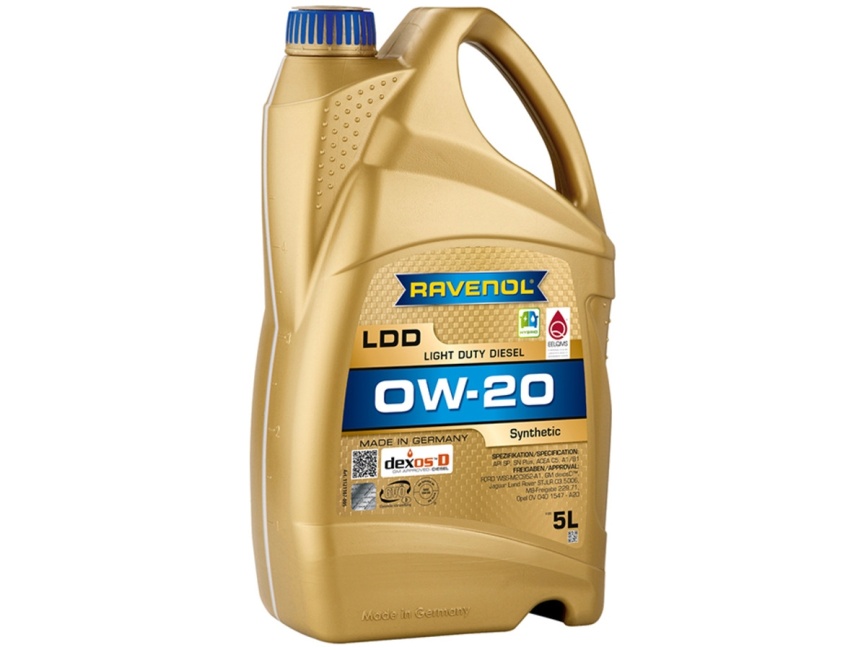 Моторное масло RAVENOL LDD Light Duty Diesel SAE 0W-20 (5л) фото 1