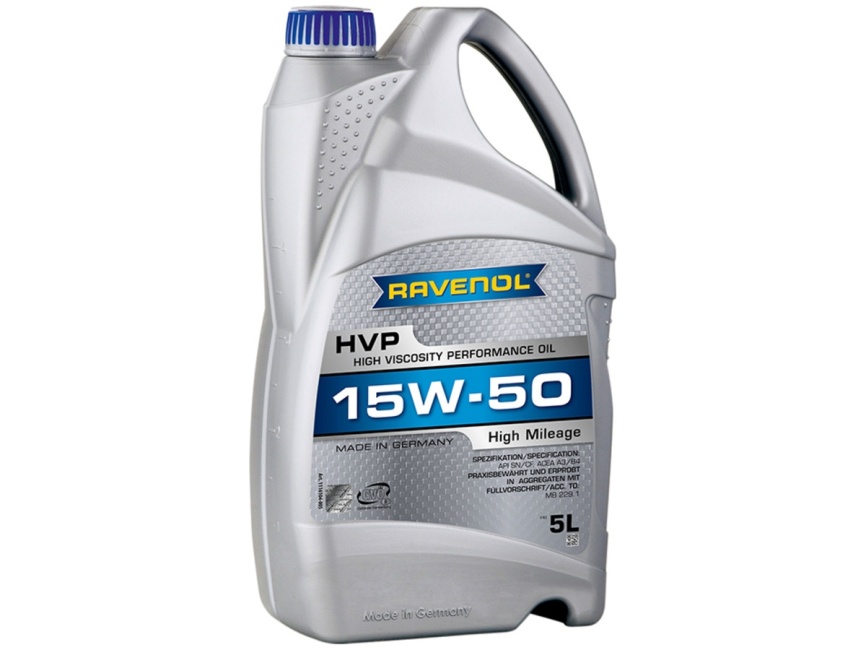 Моторное масло RAVENOL HVP High Viscosity Perfor. Oil SAE 15W-50 (5л) фото 1
