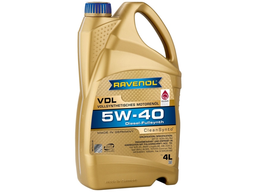 Моторное масло RAVENOL VDL SAE 5W-40 (4л) фото 1