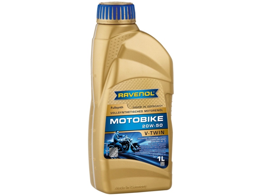 Моторное масло RAVENOL Motobike V-Twin SAE 20W-50 Fullsynth (1л) фото 1
