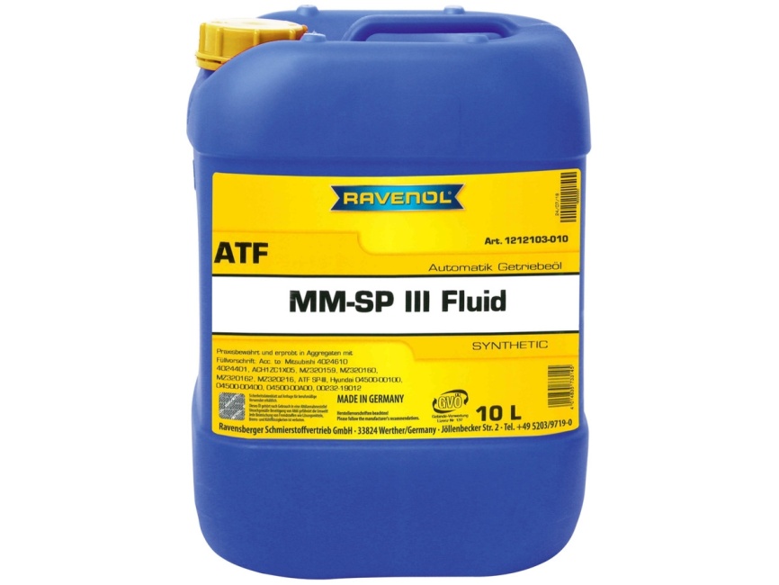 Трансмиссионное масло RAVENOL ATF MM SP-III Fluid (10л) фото 1