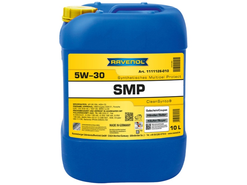 Моторное масло RAVENOL SMP SAE 5W-30 (10л) фото 1