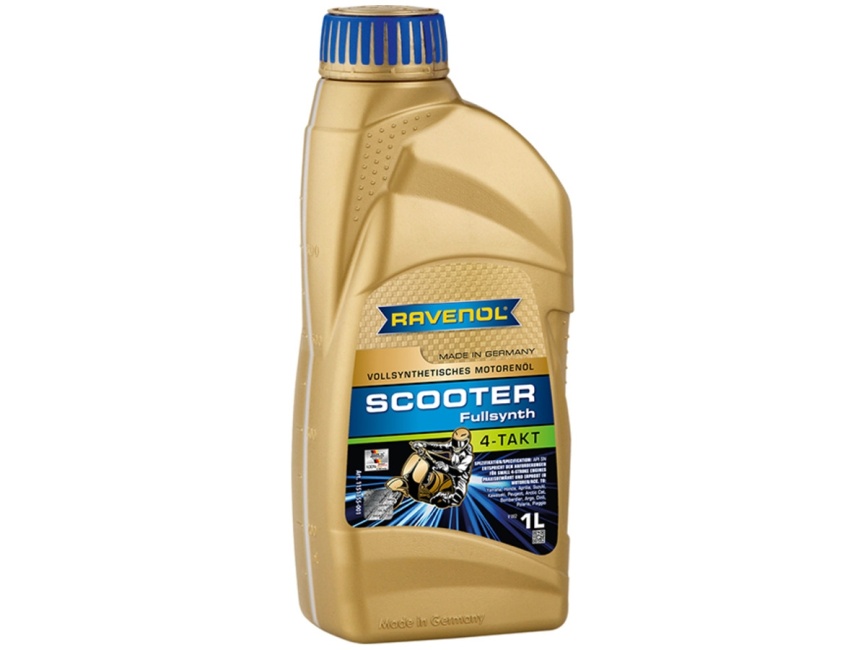 Моторное масло для 4-Такт скутеров RAVENOL Scooter 4-Takt Fullsynth. (1л) фото 1