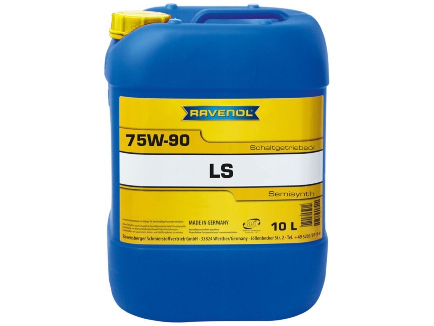 Трансмиссионное масло RAVENOL Getriebeoel LS SAE 75W-90 (10л) фото 1