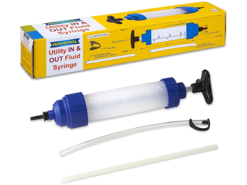 Ручной шприцевой насос для замены масла RAVENOL 350 мл фото 1