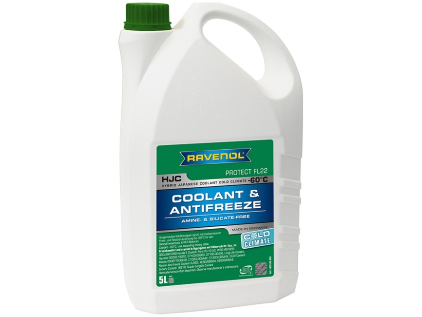 Антифриз готовый RAVENOL HJC COLD CLIMATE -60°C (5л) фото 1