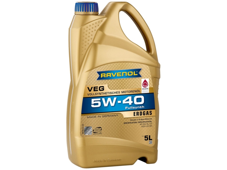 Моторное масло RAVENOL VEG SAE 5W-40 (5л) фото 1