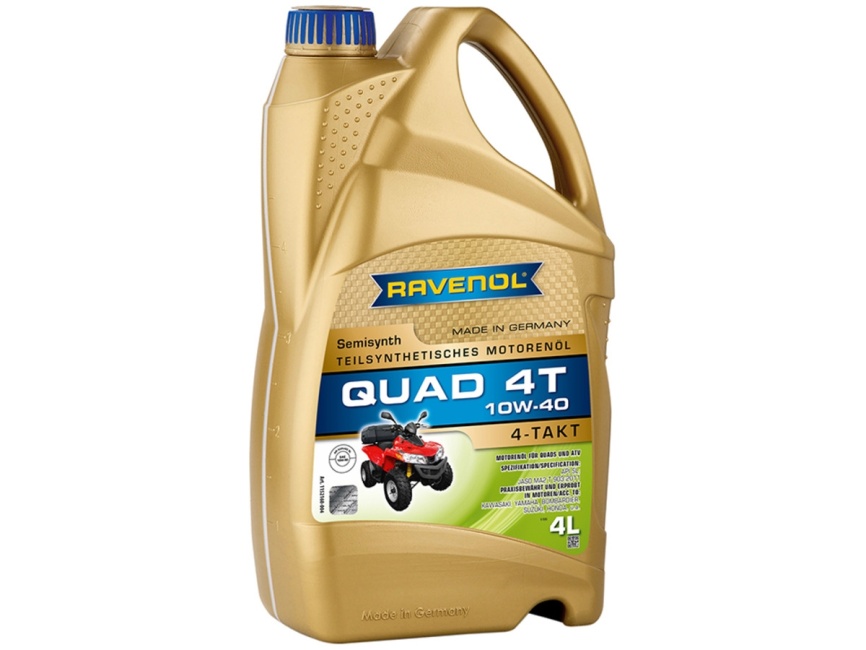 Моторное масло RAVENOL QUAD 4T SAE 10W-40 (4л) фото 1