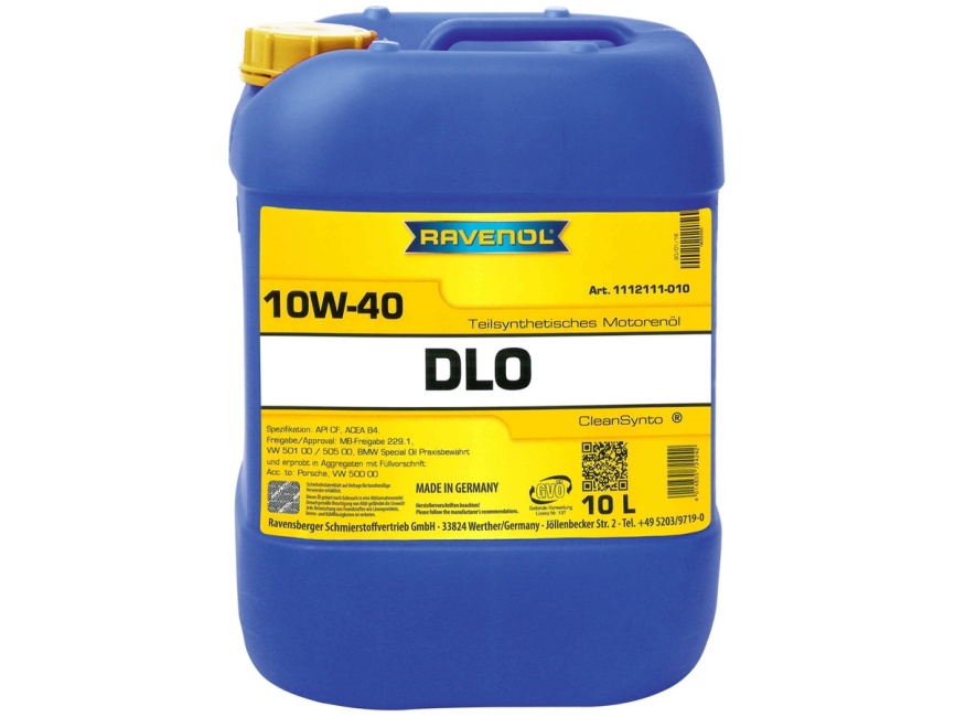 Моторное масло RAVENOL DLO SAE 10W-40 (10л) фото 1