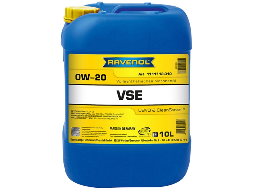 Моторное масло RAVENOL VSE SAE 0W-20 (10л) фото 1