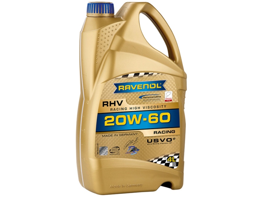 Моторное масло RAVENOL RHV Racing High Viscosity SAE 20W-60 (4л) фото 1