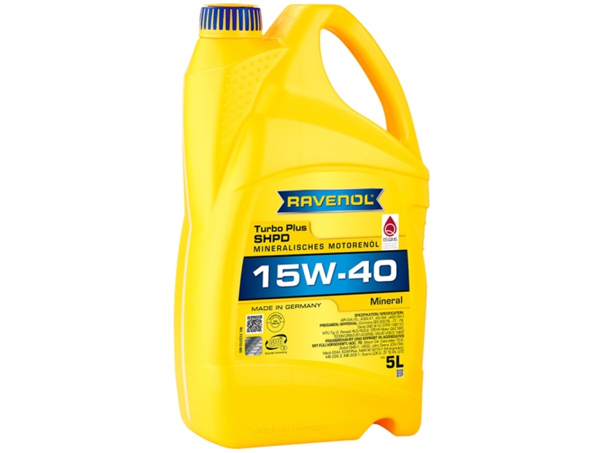 Моторное масло RAVENOL Turbo plus SHPD SAE 15W-40 (5л) фото 1