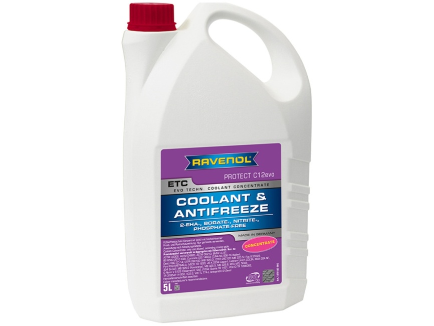 Антифриз RAVENOL ETC Concentrate Protect C12evo (5л) фото 1