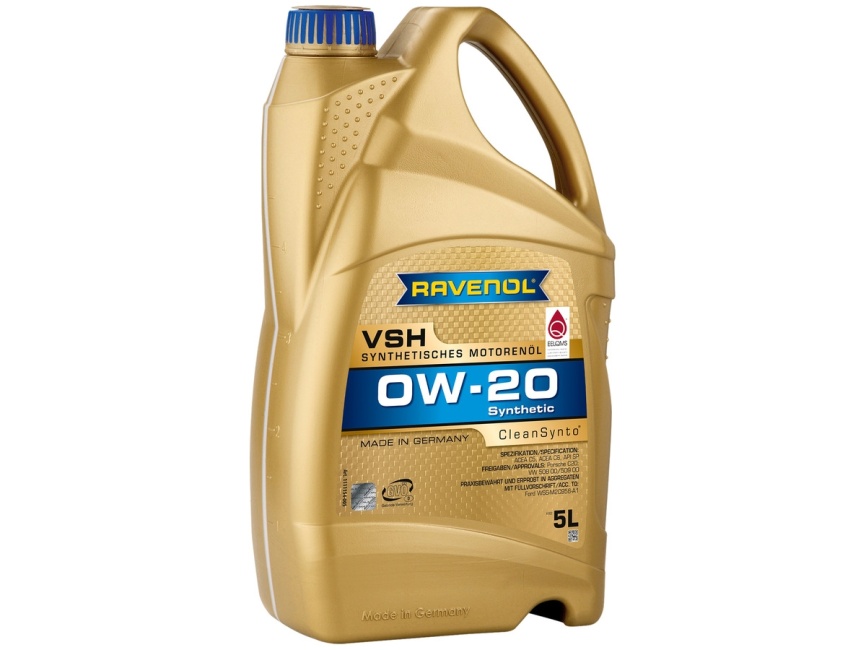 Моторное масло RAVENOL VSH SAE 0W-20 (5л) фото 1