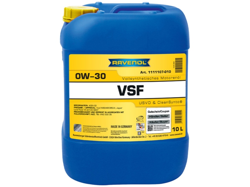 Моторное масло RAVENOL VSF SAE 0W-30 (10л) фото 1