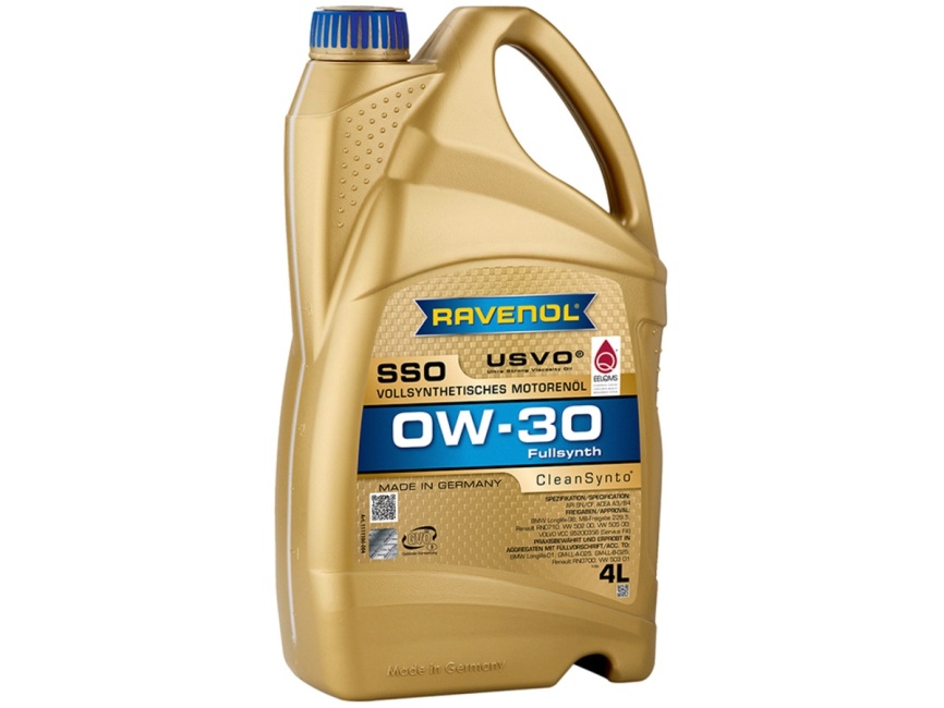 Моторное масло RAVENOL SSO SAE 0W-30 (4л) фото 1