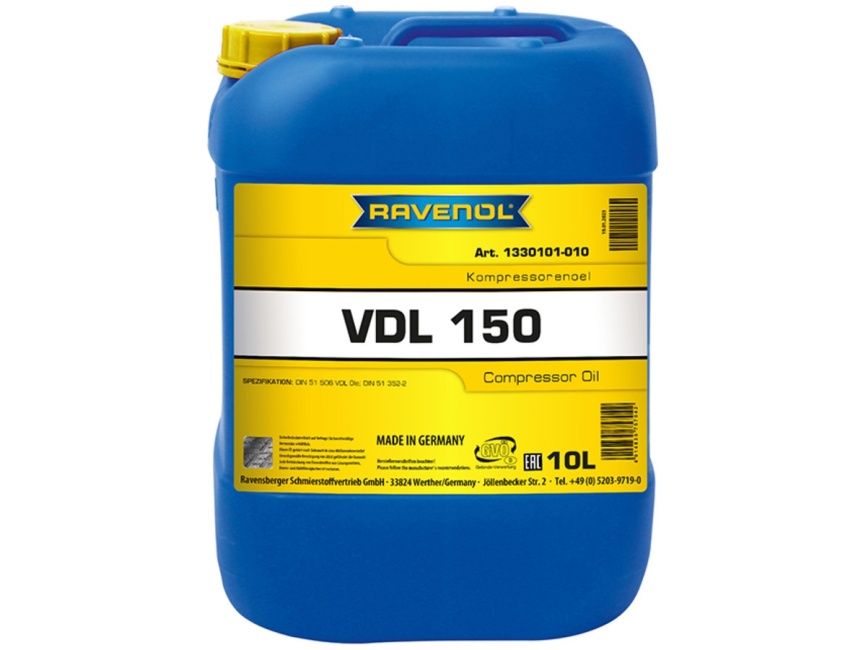 Компрессорное масло RAVENOL Kompressorenoel VDL 150 (10л) фото 1