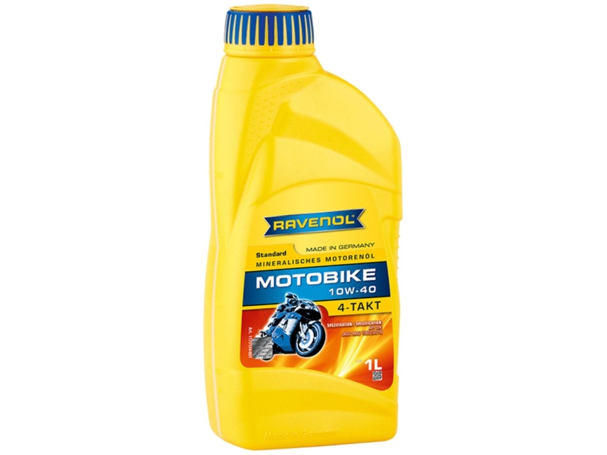 Моторное масло RAVENOL Motobike 4-T Standard SAE 10W-40 (1л) фото 1