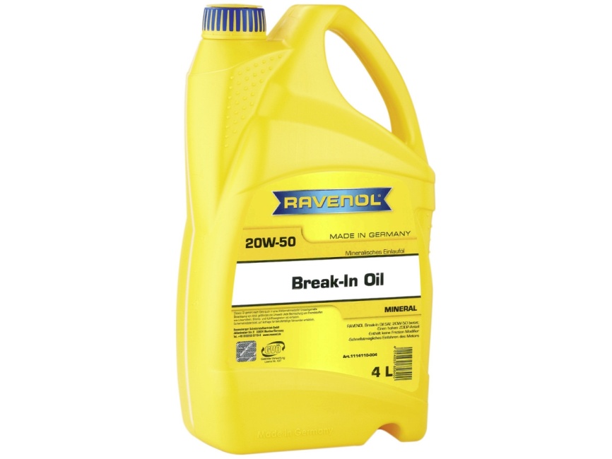 Обкаточное масло RAVENOL Break-In Oil SAE 20W-50 (4л) фото 1