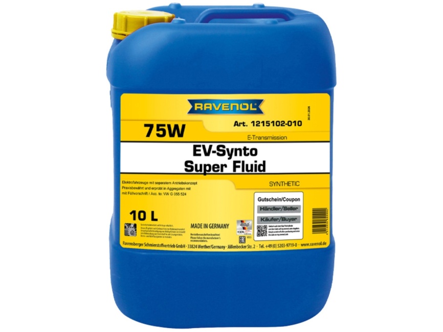 Трансмиссионное масло RAVENOL EV-Synto Super Fluid 75W E-TF (10л) фото 1