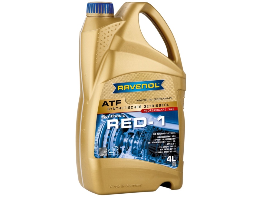Трансмиссионное масло RAVENOL ATF RED-1 (4л) фото 1